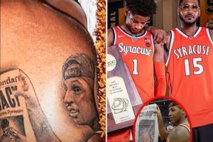 追随父亲的脚步！基扬-安东尼新增文身 以“传承”致敬父亲甜瓜！