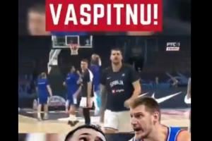 这啥情况？塞尔维亚爆冷出局 约基奇赛前热身时给了约维奇一巴掌