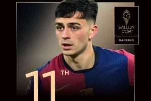 🤔佩德里金球第11引西班牙国内不满，西班牙记者只给球员排第9